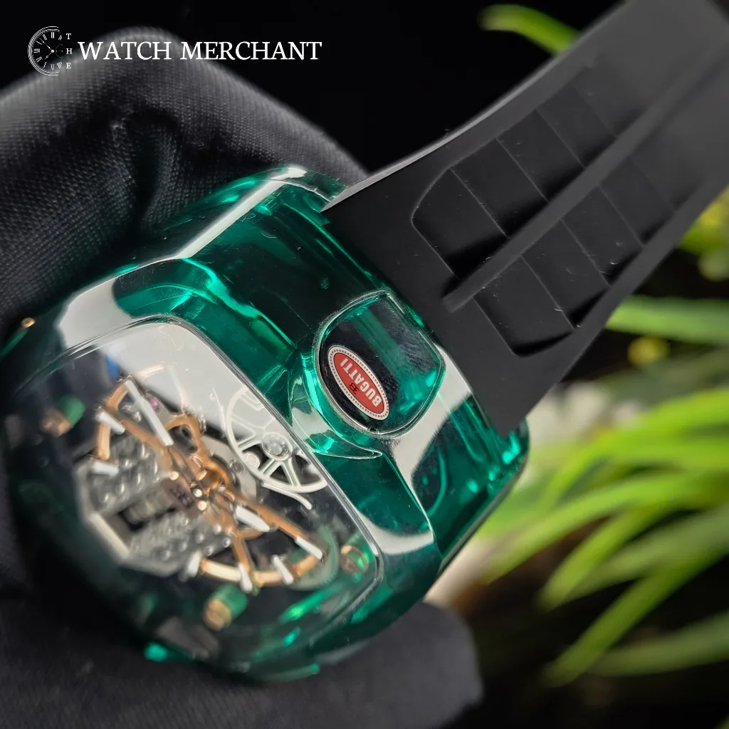 Jacob & Co Bugatti Chiron Skeleton Green" or "JCO Watch 58 A" || Ref. BU210.80.AL.UA.B || Master Grade Replica thumbnail 2