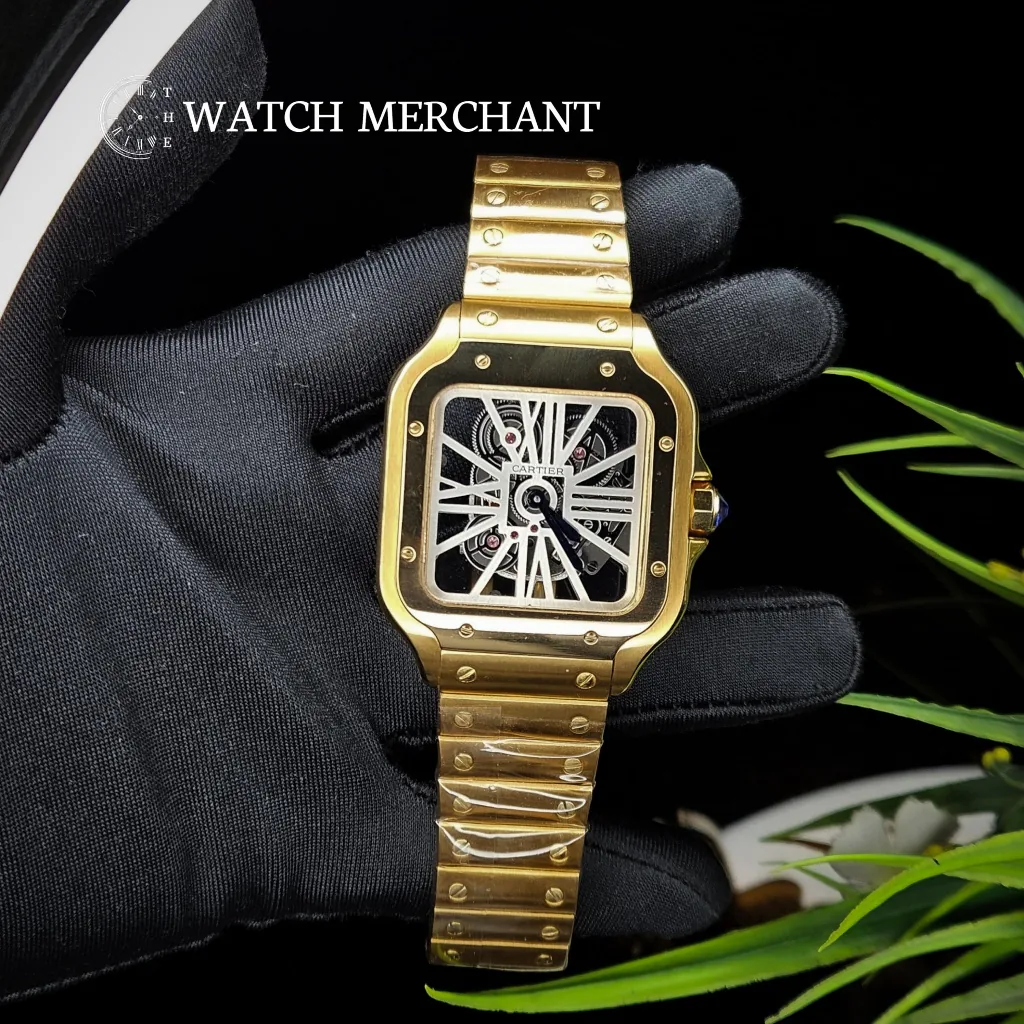 Cartier Santos de Cartier Skeleton || Ref. WHSA0042 || Master Grade Replica thumbnail 2