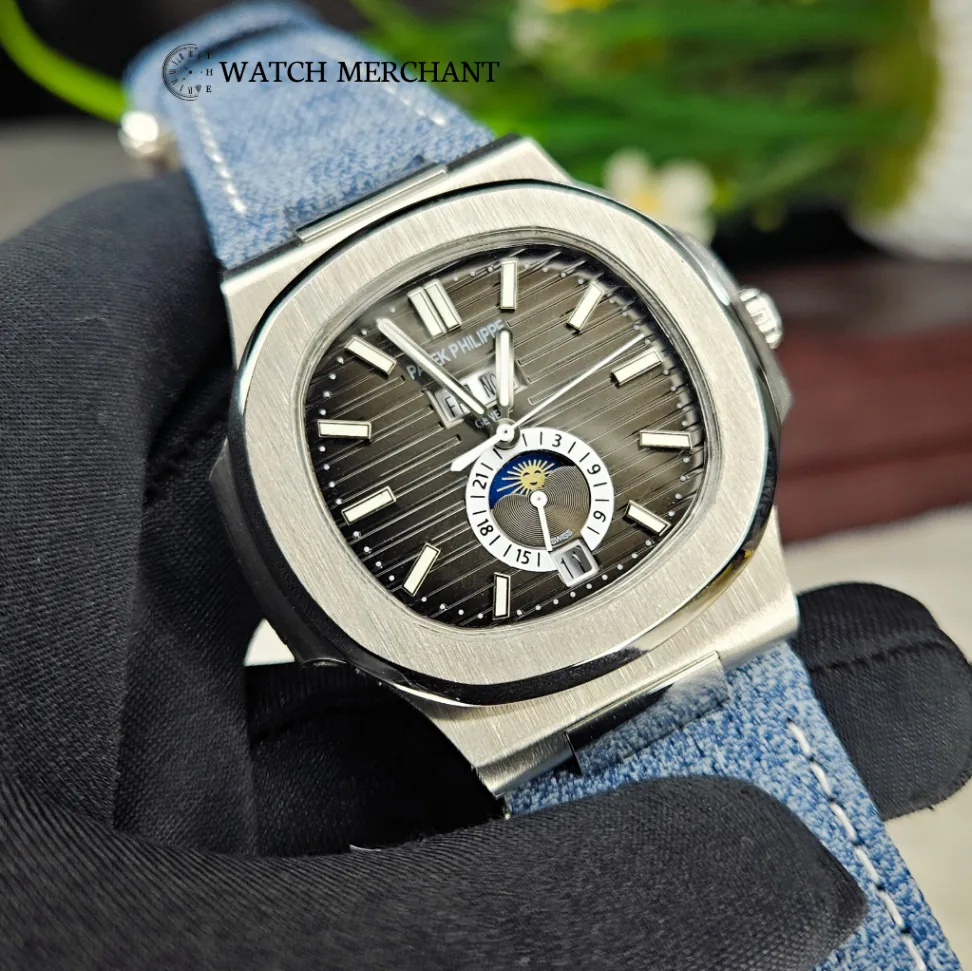 Patek Philippe Nautilus Annual Calendar Moonphase || Ref. 5726A-001 || Master Grade Replica thumbnail 5