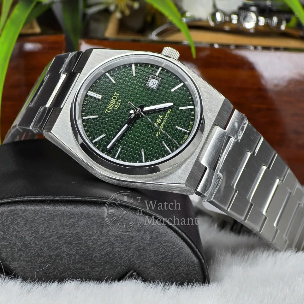 Tissot PRX Powermatic 80 Green Dial Men's Watch || Ref. T137.407.11.091.00 || Master Grade Replica