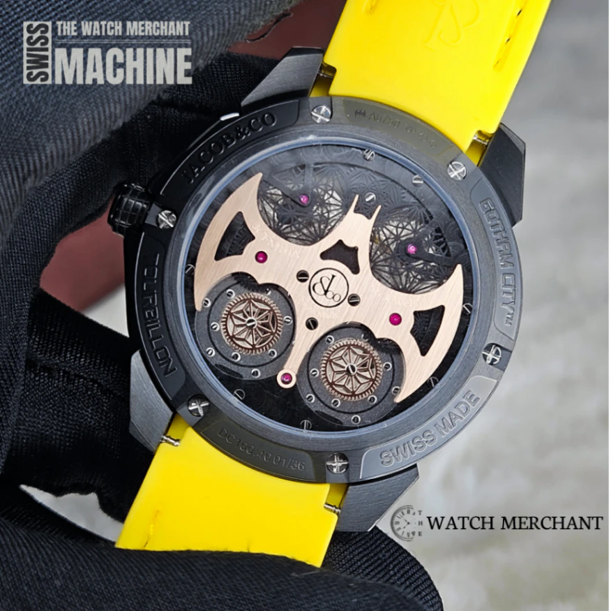 Jacob & Co Gotham City Black DLC Titanium Edition || Ref. DC100.21.AB.AB.A || 1:1 Swiss Grade Replica thumbnail 3