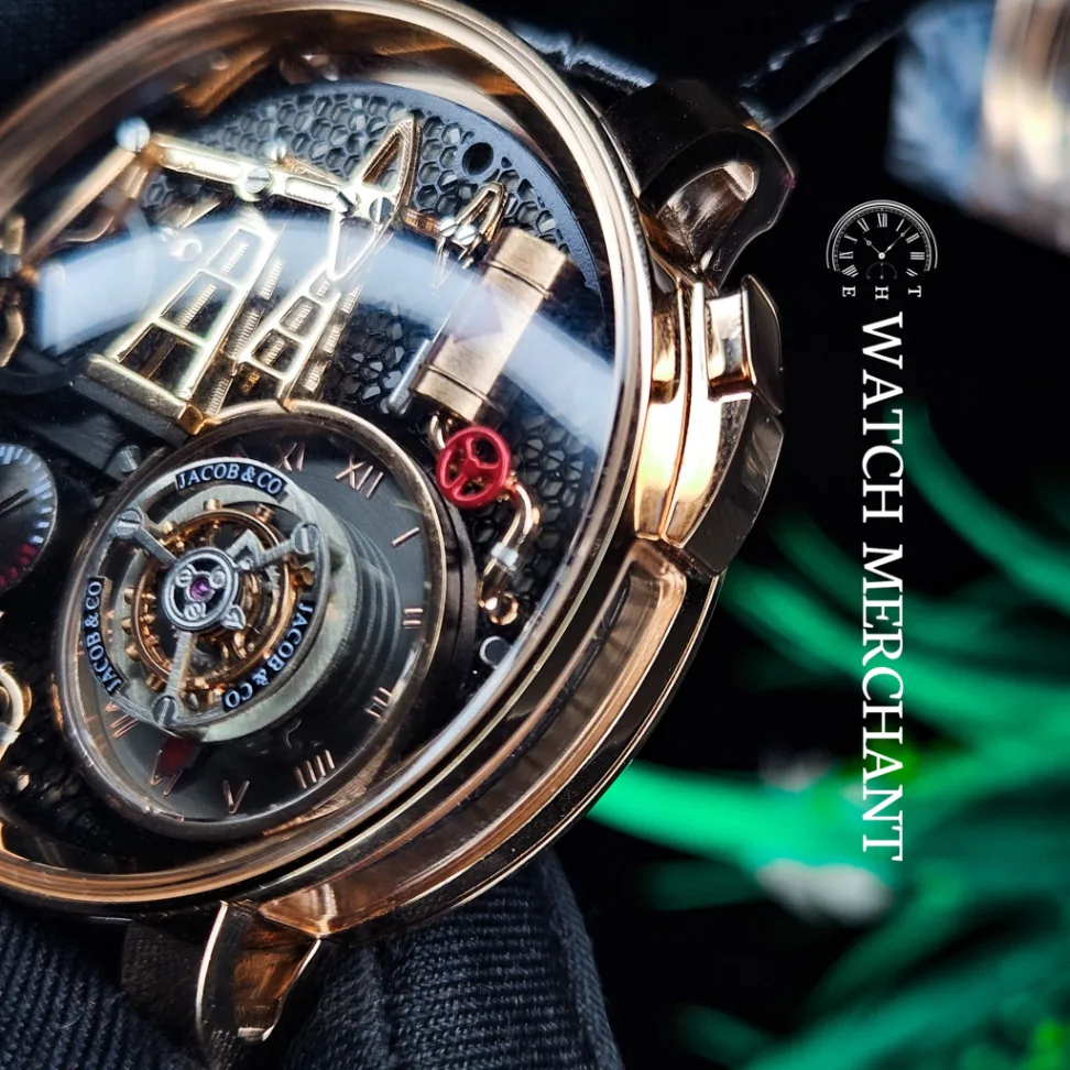 Jacob & Co Oil Pump Tourbillon Automaton || Ref. OI110.40.AA.AB.ABALA || 1:1 Swiss Grade Replica thumbnail 2