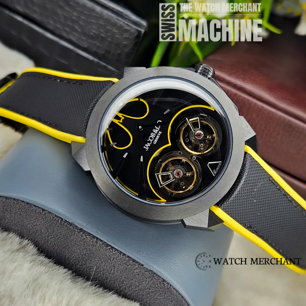 Jacob & Co Gotham City Black DLC Titanium Edition || Ref. DC100.21.AB.AB.A || 1:1 Swiss Grade Replica