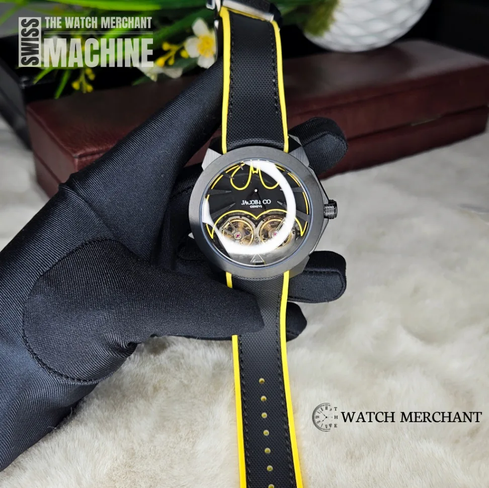 Jacob & Co Gotham City Black DLC Titanium Edition || Ref. DC100.21.AB.AB.A || 1:1 Swiss Grade Replica thumbnail 4