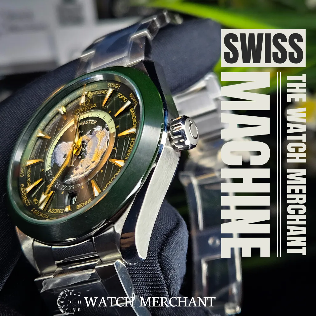 Omega Seamaster Aqua Terra 150M GMT Worldtimer || Ref. 220.30.43.22.10.001 || 1:1 Swiss Grade Replica thumbnail 4